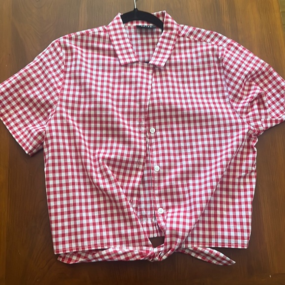 Wrangler button up and tie top - Picture 1 of 2